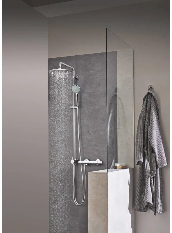 Grohe система euphoria. Душевая стойка grohe euphoria 27421002. grohe euphoria system 260. 27421002 euphoria 260 душевая система с переключателем. душевая стойка grohe euphoria 260 27421002 хром.