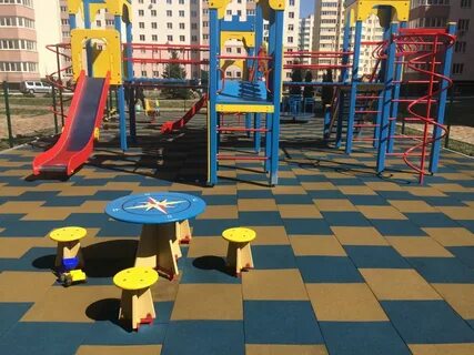 Плитка для детских площадок