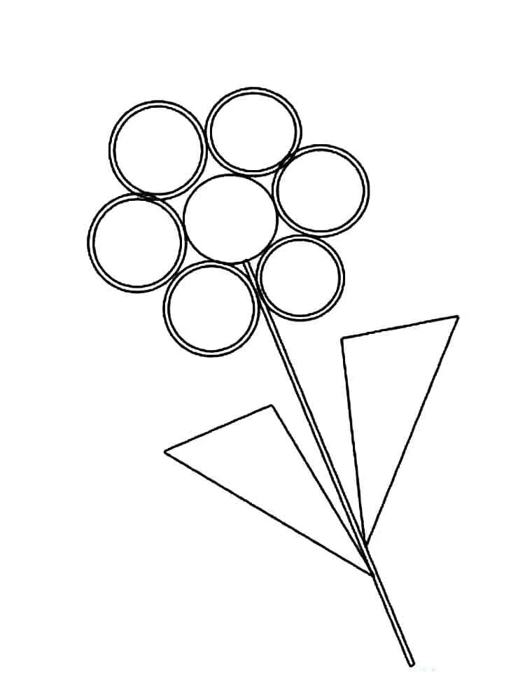 Цветы геометрическими фигурами. Цветы из геометрических фигур раскраска. Рисование в графическом редакторе paint. Композиция из геометрических фигур для детей. Цветочки для плоттера.