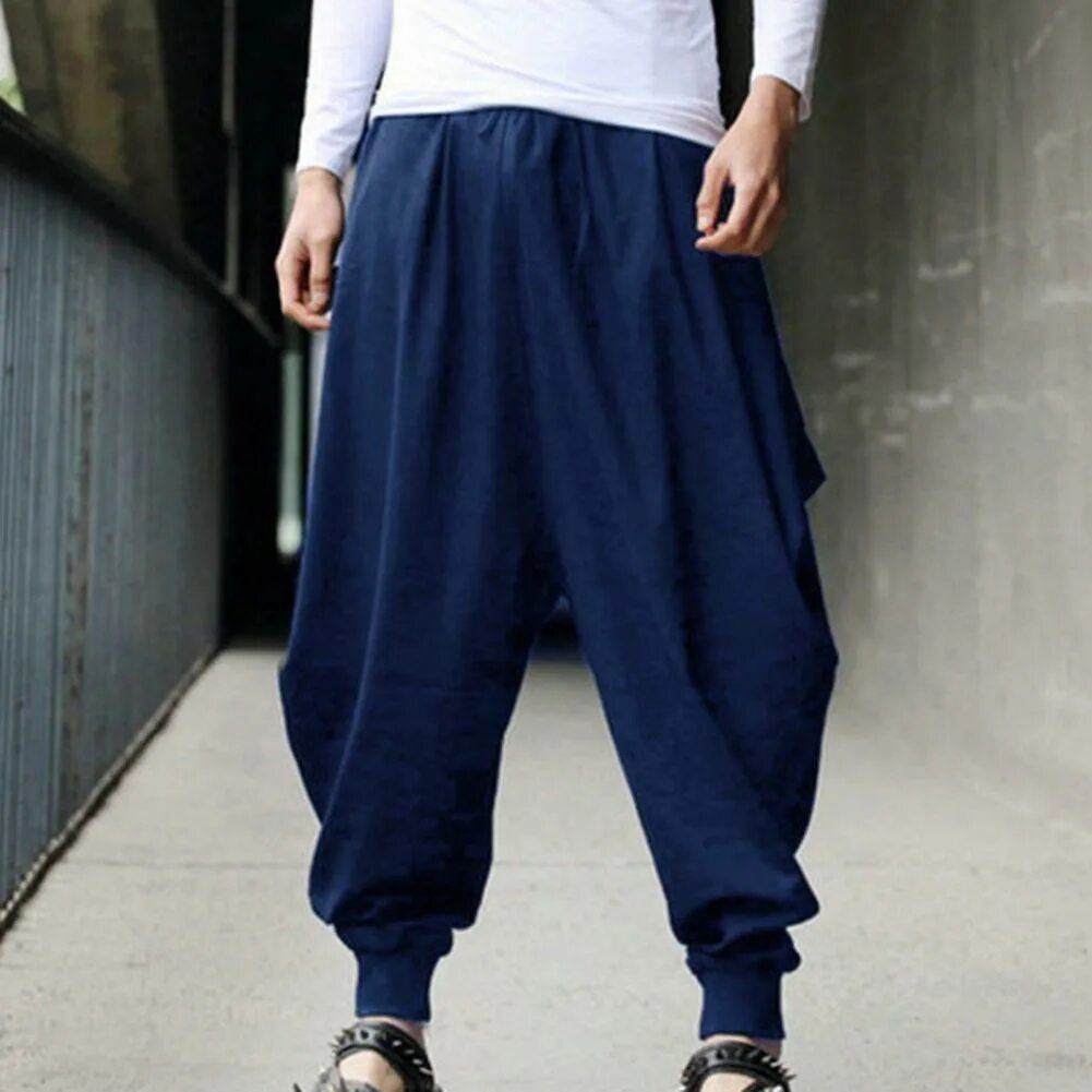 Baggy Loose Cotton Harem Pants мужские