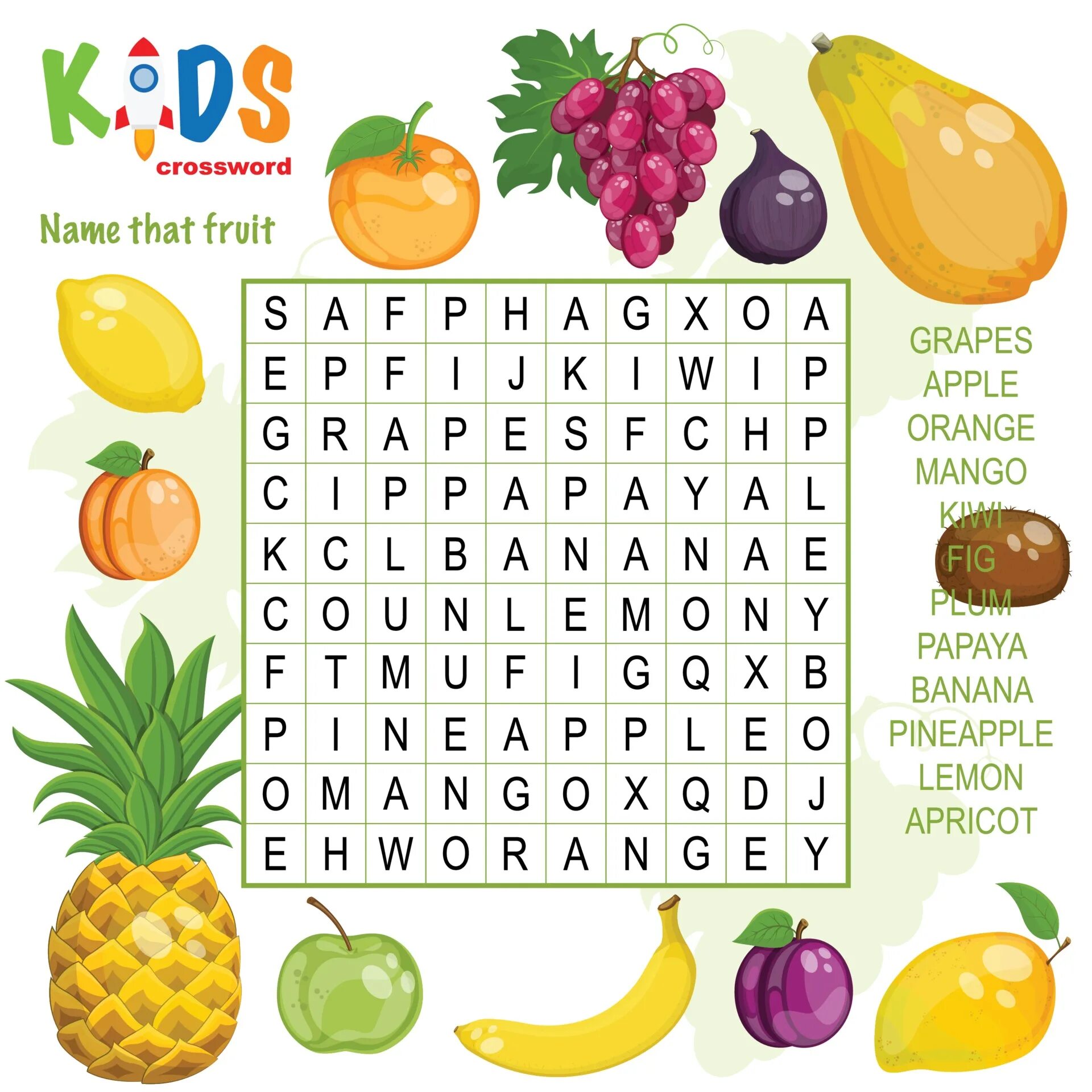 Кроссворд овощи и фрукты. Fruit Wordsearch for Kids. Кроссворд фрукты на английском. Fruit and Vegetables кроссворд.