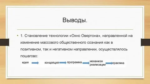 Выводы 2019 года