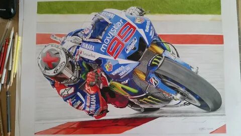 Motogp Drawing.