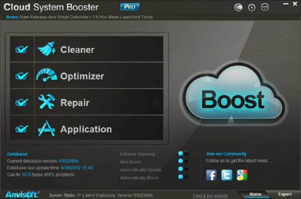 Booster pro c бесплатным. Cloud System Booster. NS cloud приложение. Repair приложение. Boost Pro 2.