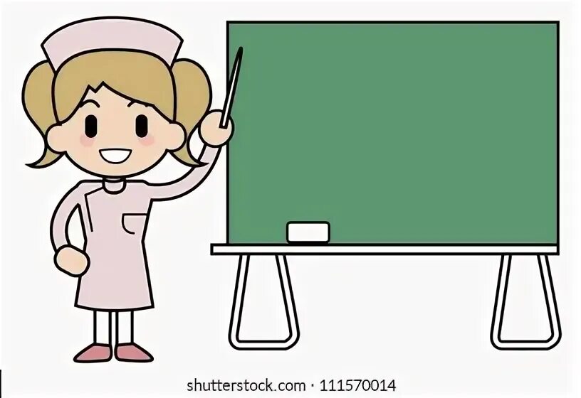 Nurse and teacher. Patient teacher. Nurse teacher