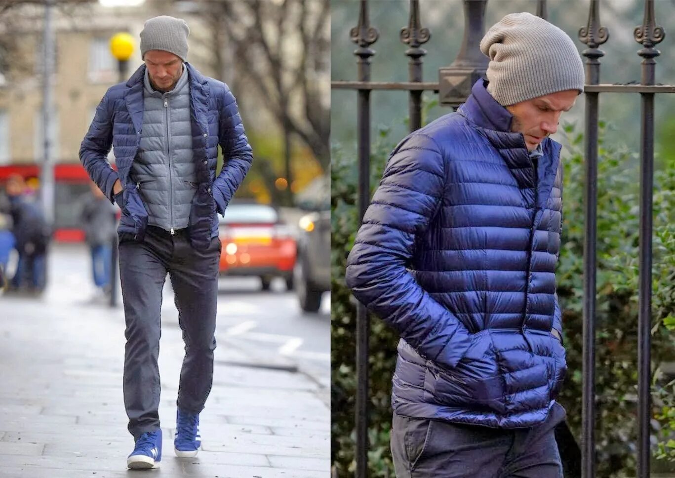 В какую погоду носить куртку. Дэвид Бекхэм в куртке. Дэвид Бекхэм монклер. David Beckham Jacket Moncler. Дэвид Бекхэм в пуховике.