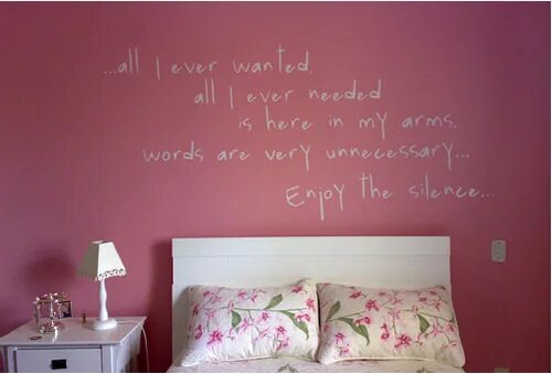 This is my idea. Надпись на стене в интерьере. Надпись на стене в спальне. Стихи на стене в интерьере. Декоративные надписи на стену.