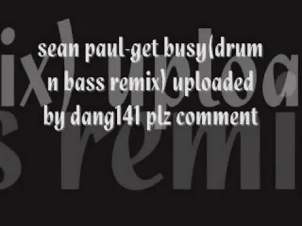 Sean paul busy. Sean paul busy