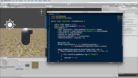 Скрипт управления unity