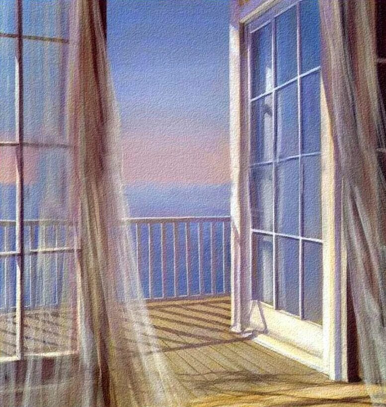 Свежий ветер окна. Пейзаж в окне. Виды окон. Вид из окна. Окно с видом на море живопись.
