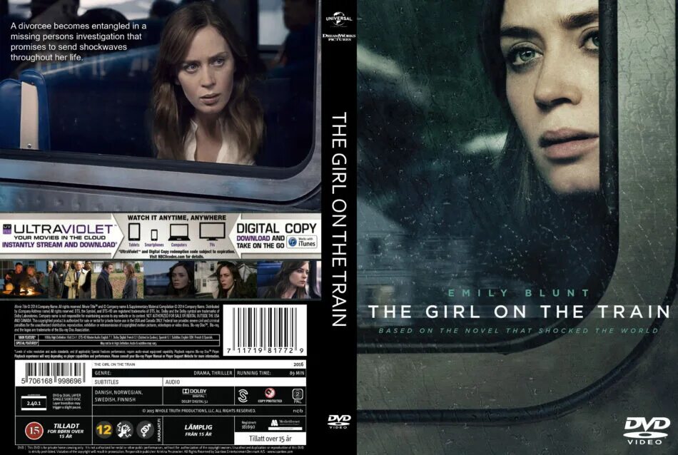 All the girls in the world beware. The girl on the Train 2014. Девушка в поезде фильм 2016. The girl on the Train 2016 DVD Cover. DVD Cover обложка.