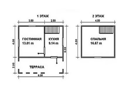 Каркасный дом 6 на 4 проект