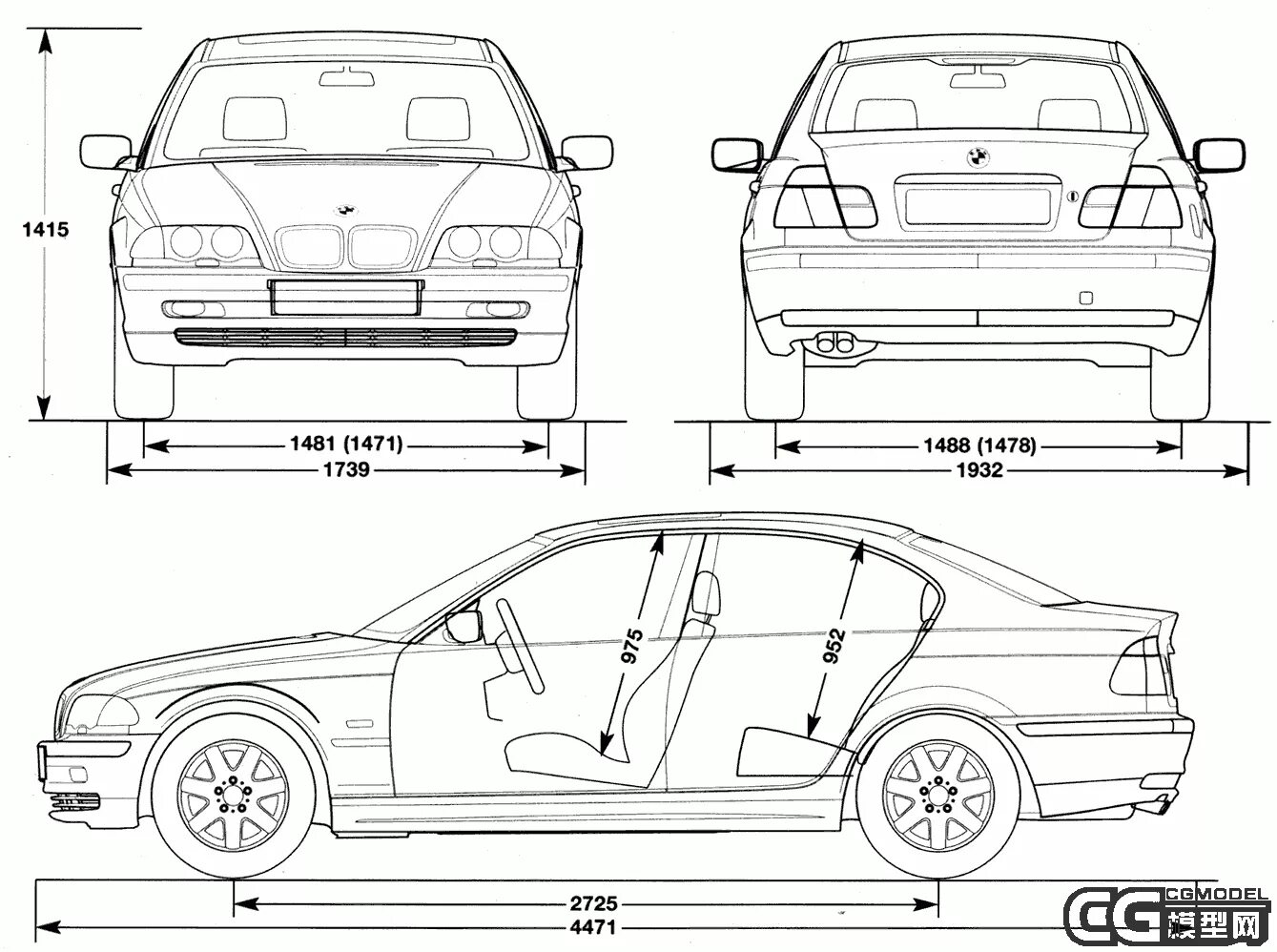 Размеры бмв е36. Габариты BMW e46 седан. БМВ 5 е39 габариты. Габариты багажника БМВ е39 седан. BMW e39 длина кузова.