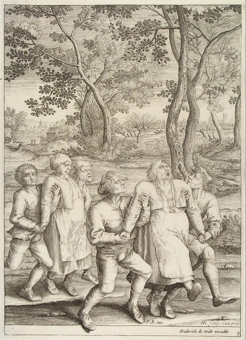 Пляска святого вите. Танцевальная чума Питер брейгель. Танцевальная чума 1518 года. Танцевальная чума брейгель младший. Танцевальная чума 1518 в Страсбурге.