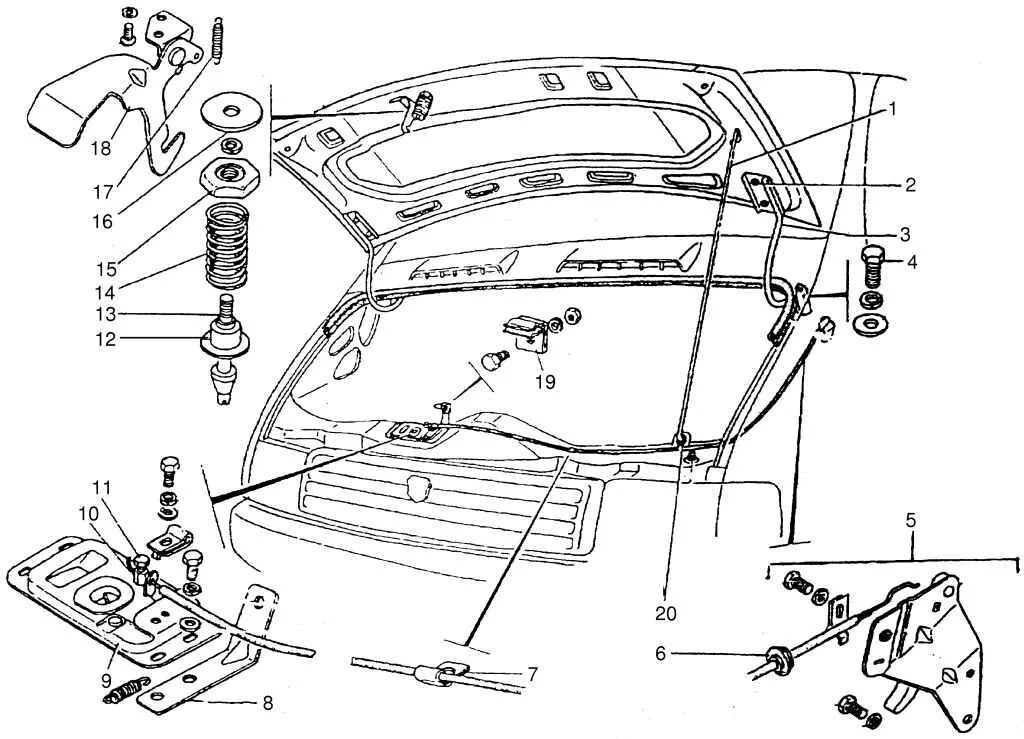 Как открыть передний капот. Замок капота на ГАЗ 2705. Замок капота ГАЗ 3302 схема. Болт крепления капота Газель Некст. Замок капота Газель 2705.