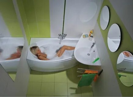 Угловые ванны дизайн маленьких