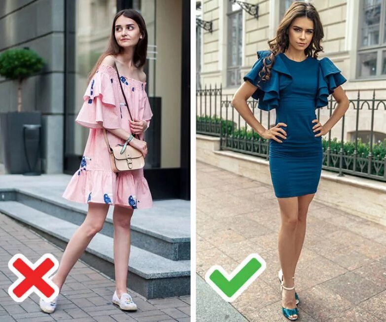Укоротить фигуру. Правильная одежда для невысоких девушек. Платья для худых ног. Одежда удлиняющая ноги. Вещи которые визуально удлиняют рост.