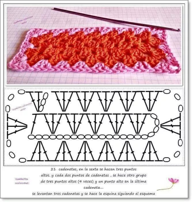 Бабушкин прямоугольник крючком схемы для начинающих A Better Granny Rectangle Revisited Crochet Again Granny square crochet patter