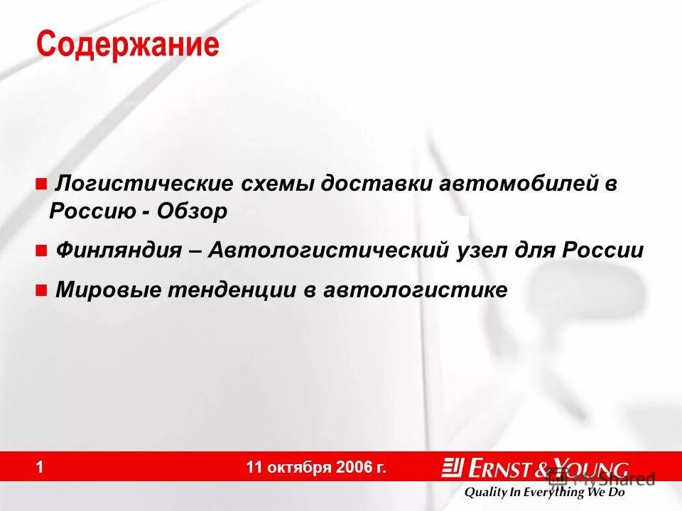 Содержание логистики. Содержание логистики
