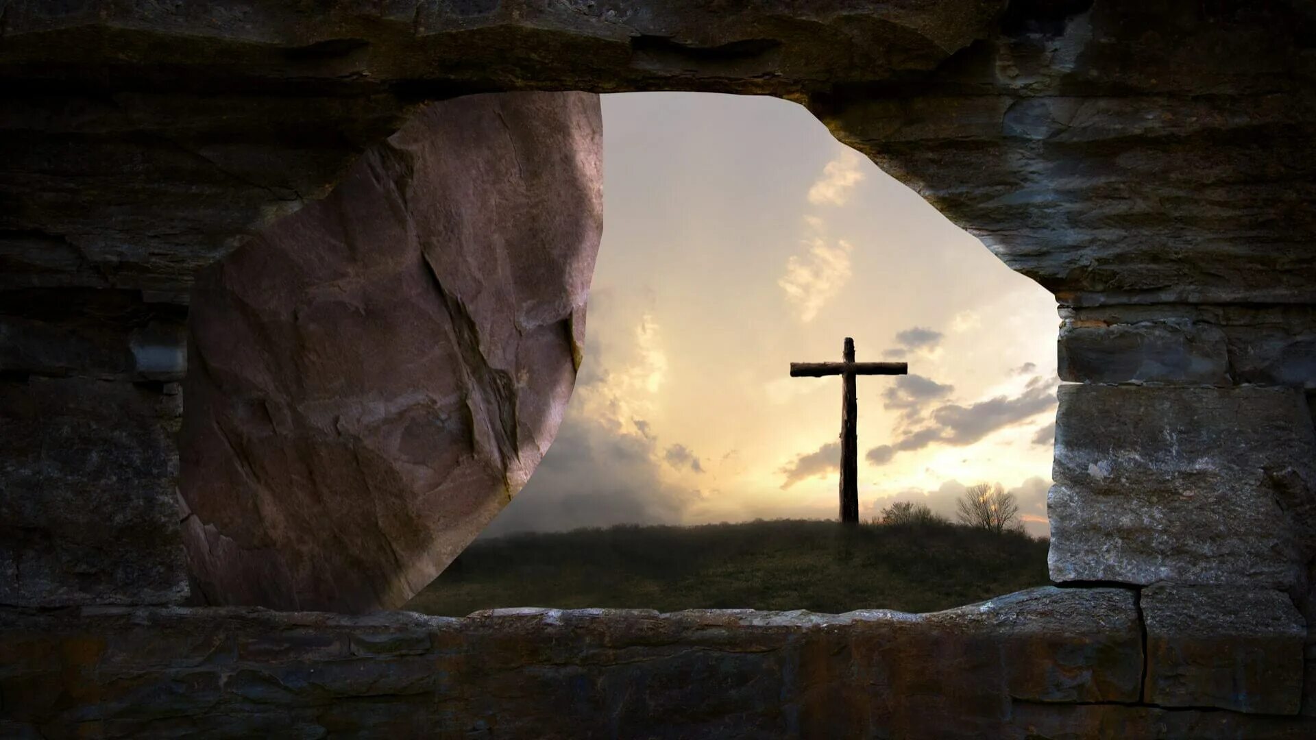 Crosses through