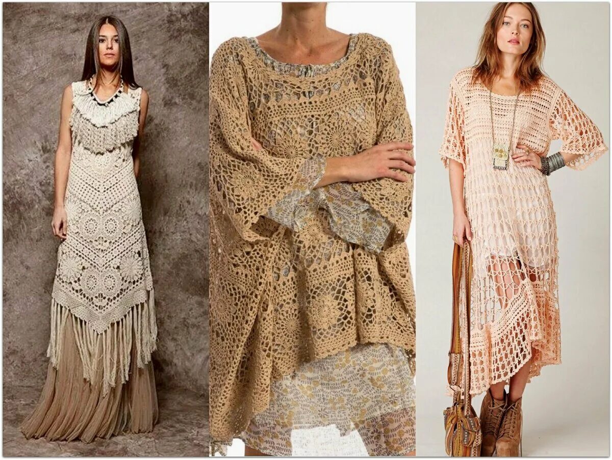 Вязаное платье в стиле бохо. Вязаное платье в богемном стиле. Платье бохо для полных женщин за 50 мода. Вязаная одежда в стиле бохо. Kata binska платье.