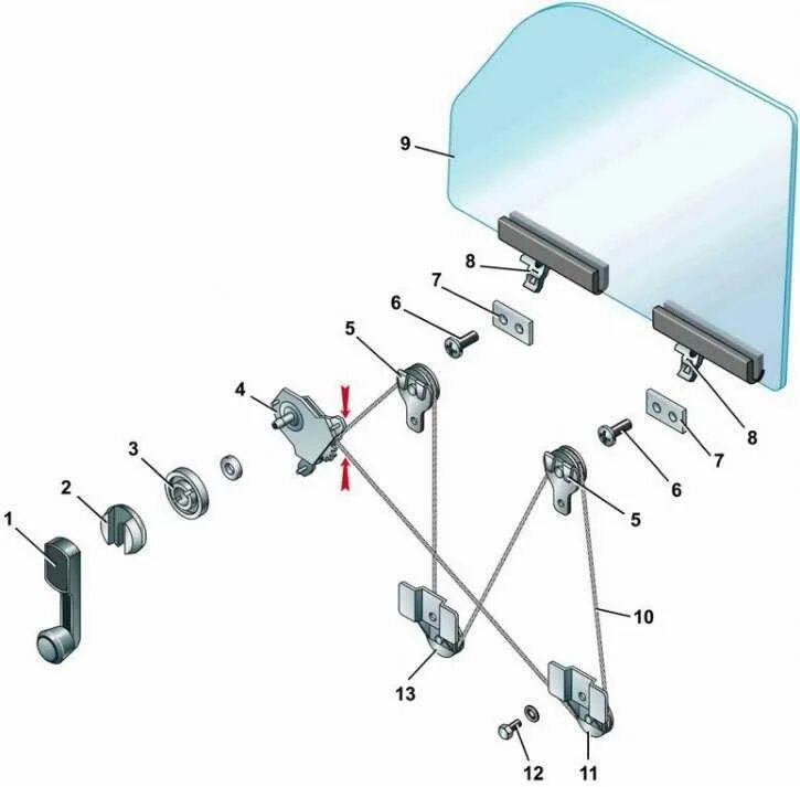 Механизм стеклоподъемника ВАЗ 2106. Схема установки троса стеклоподъемника ВАЗ 2107. Стеклоподъемник ВАЗ 2106 схема. Крепление стеклоподъемника ВАЗ 2107 трос.