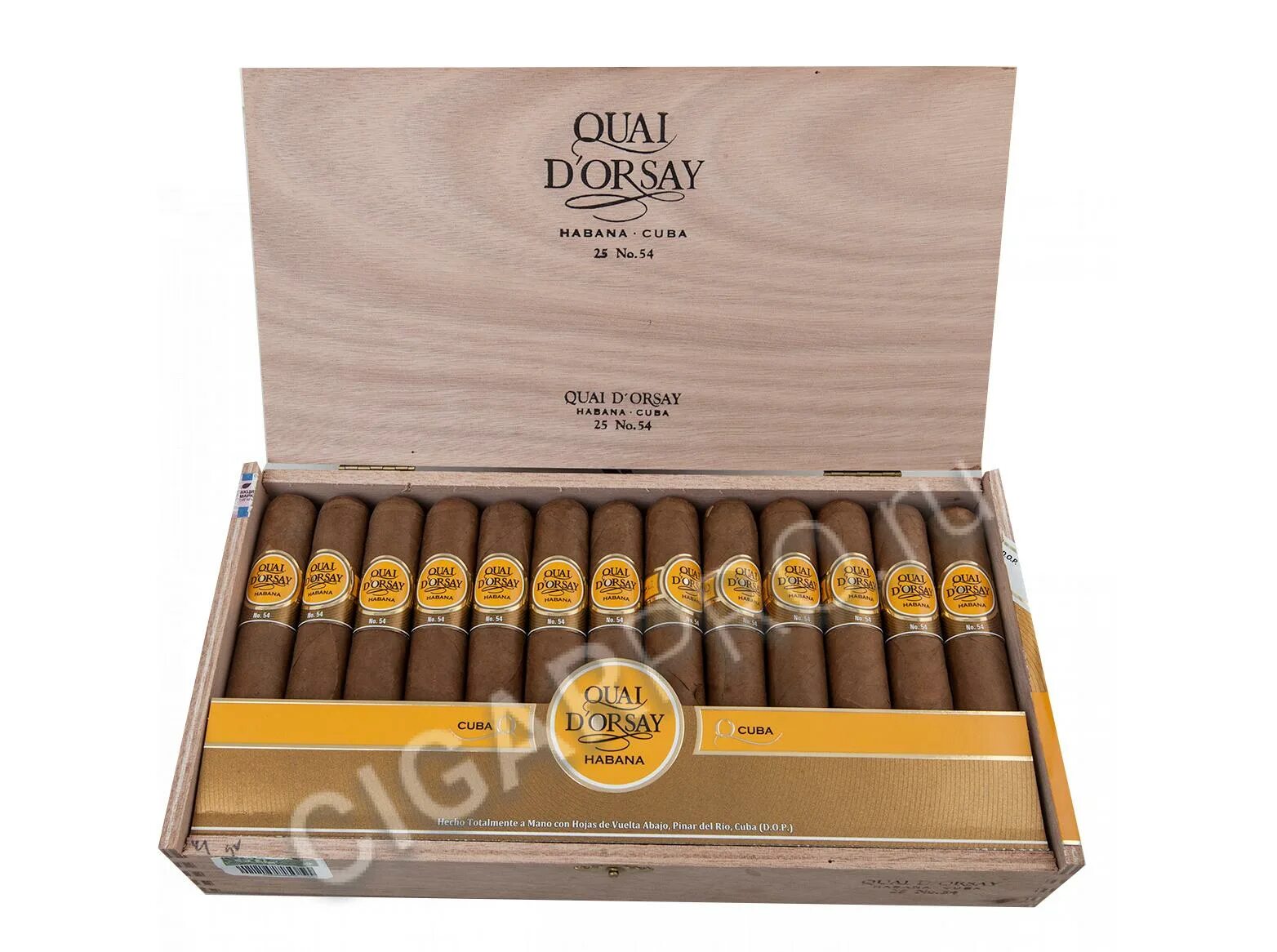 Сигарпро. Сигары d'Orsay #54. Quai d Orsay no.54. Коробка кубинских сигар. Totalmente a mano сигары.