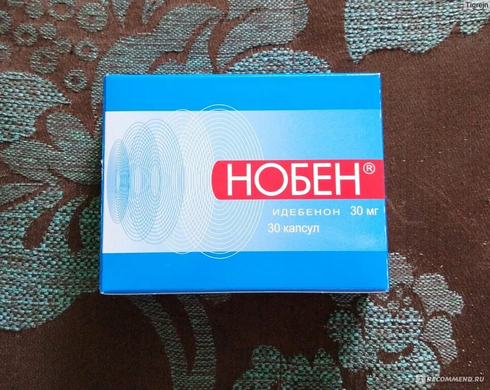 Нобен отзывы врачей. Нобен 30. Нобен капс. 30мг №30. Нобен 60 мг. Нобен Идебенон.