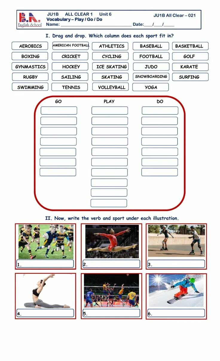 Worksheets Sport 8 класс. Задание на go do Play. Play go do Sports упражнения. Sport games Worksheets. I could do sports