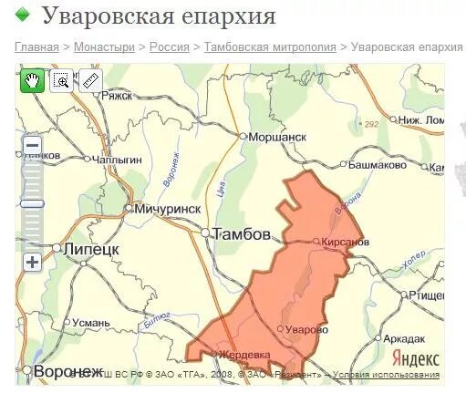 Карта осадков жердевка. Тамбовская митрополия карта.