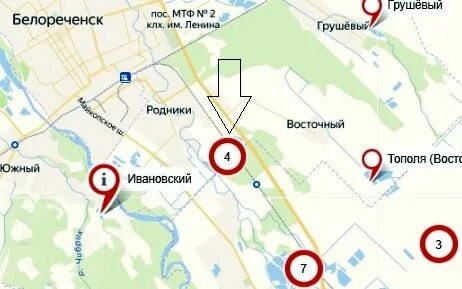 Карта родников краснодарского края