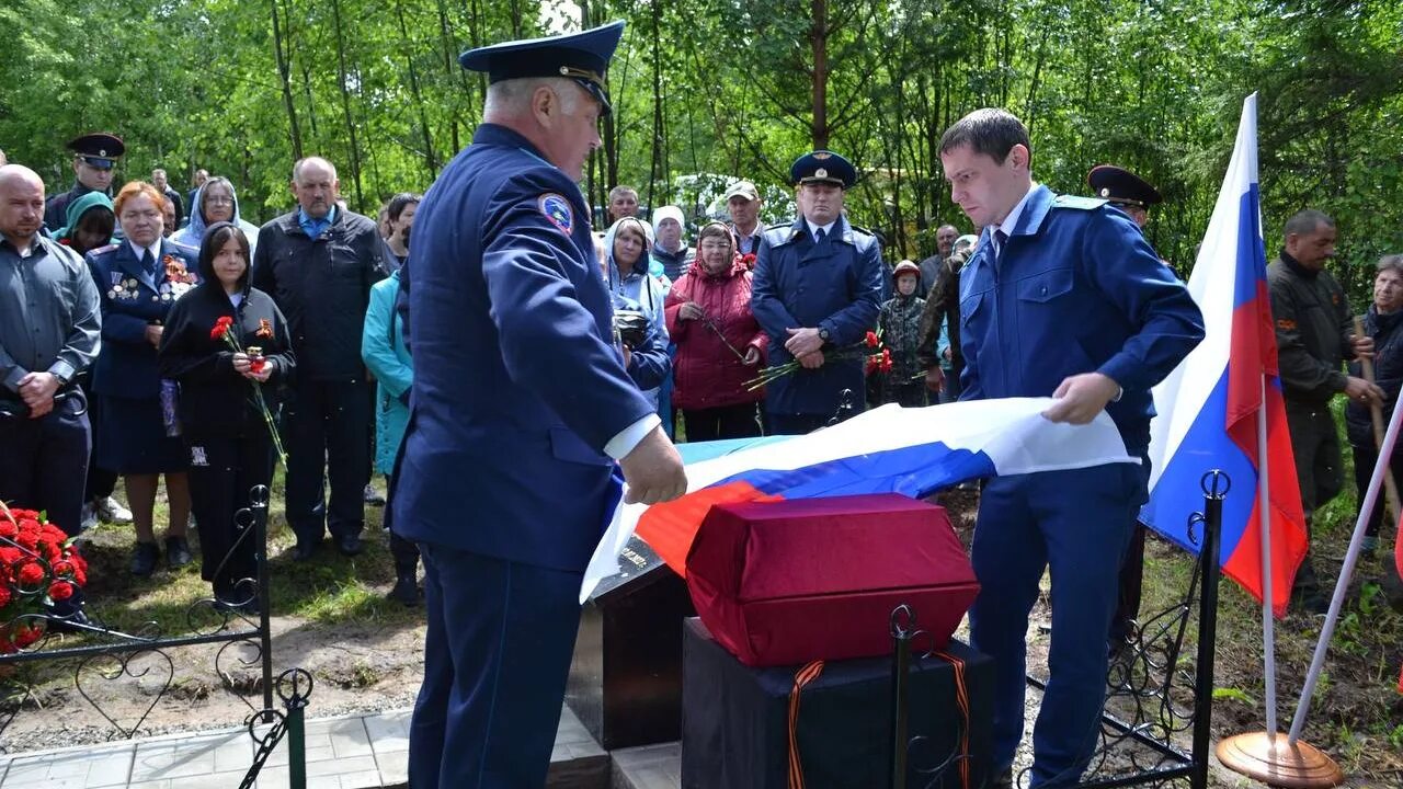 Прокурор Томской области. Торжественное захоронение останков солдат ВОВ.