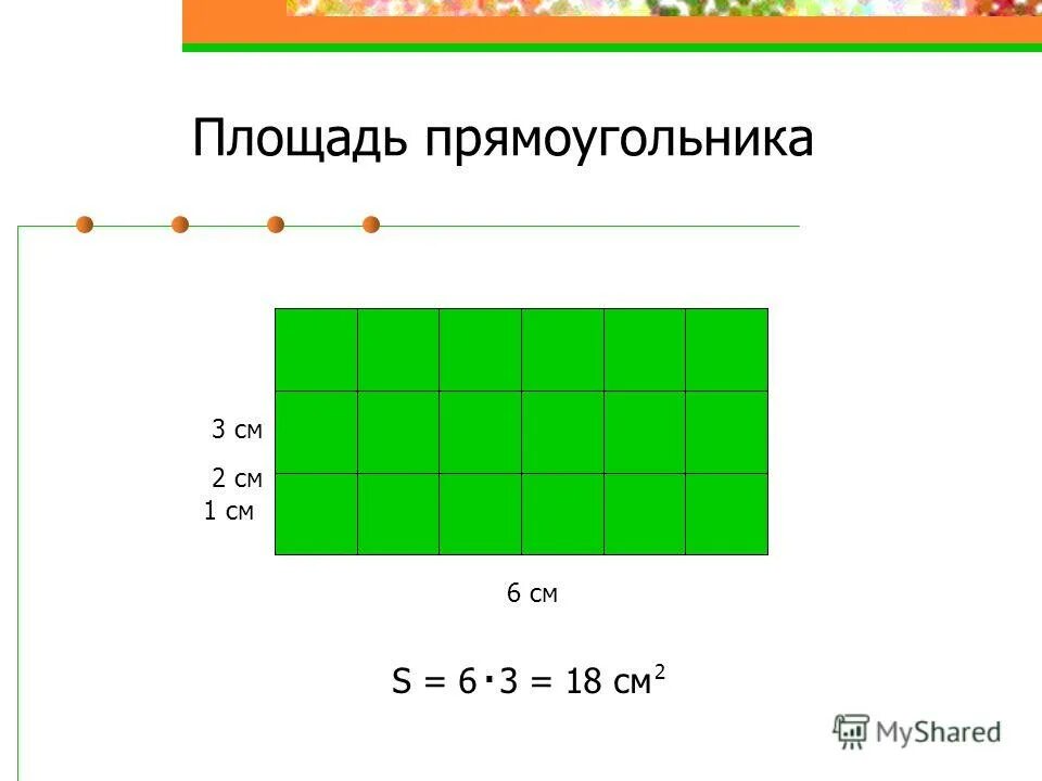 Начерти ширину 2 сантиметра. Площадь закрашенной части прямоугольника равна. Прямоугольники с площадью 18 сантиметров в квадрате. Найди площадь прямоугольника со сторонами 4 см и 3 см. Начертить прямоугольник площадь которого 18 кв.