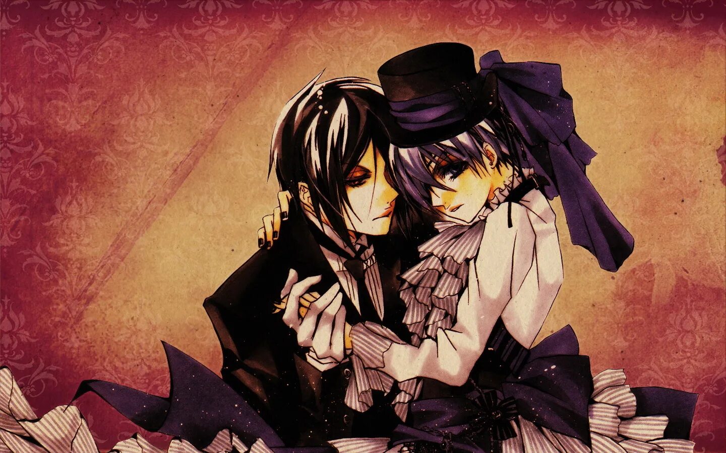 Тёмный дворецкий. Тайный дворецкий аниме. Black Butler аниме. Темный дворецкий Сиэль красная шапочка.