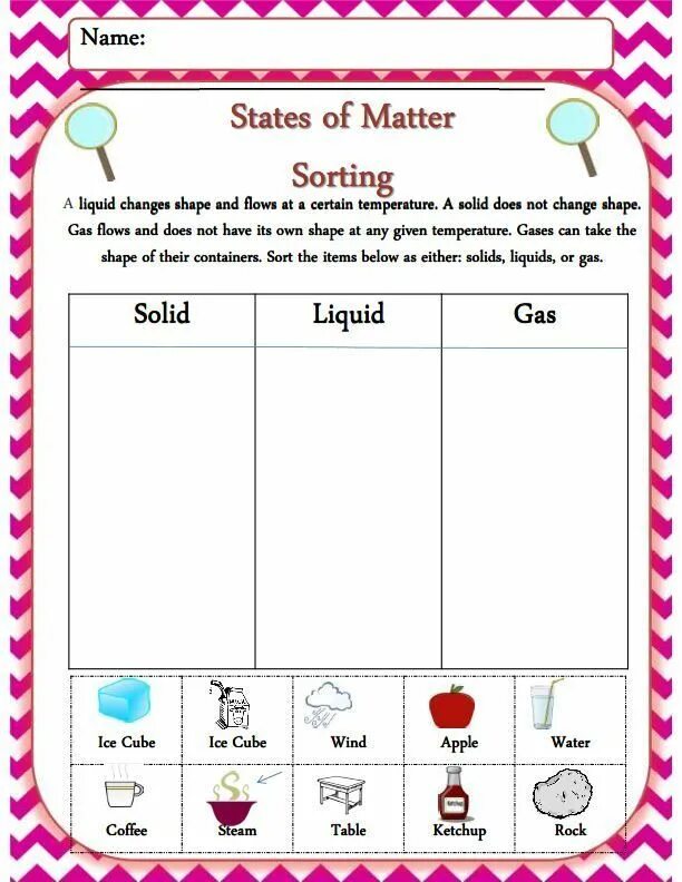 That does not matter. Science worksheets. states of matter worksheets. science worksheets for kids. materials worksheet for kids.