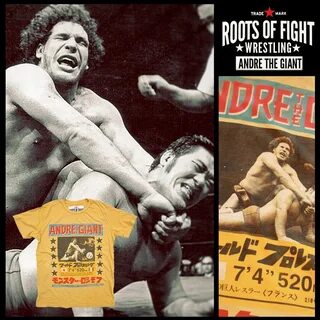 Andre the Giant Photo Tee Roots of Fight Wwe Shirts, Wrestling Shirts, Root...