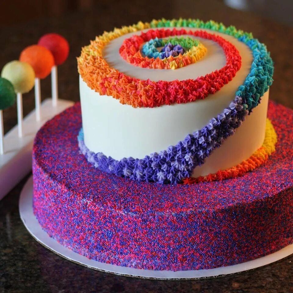 Радужный муссовый торт. Муссовый торт Радуга. Необычный детский торт. Необычный декор торта. Легкие и доступные торты