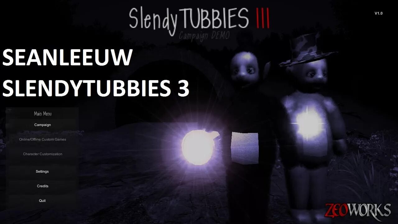 Slendytubbies 3 campaign. Slendytubbies 1 меню игры. Slendytubbies на андроид. Slendytubbies меню игр.