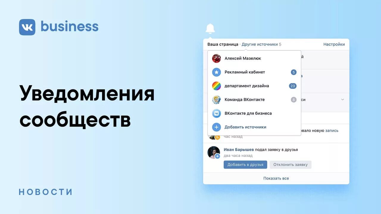 Оповещение вконтакте. Уведомление ВК. Бизнес уведомления ВК. Уведомления от сообщества ВК. Бизнес страница ВКОНТАКТЕ.
