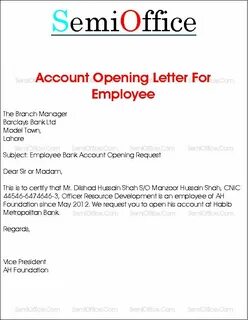 Request opening
