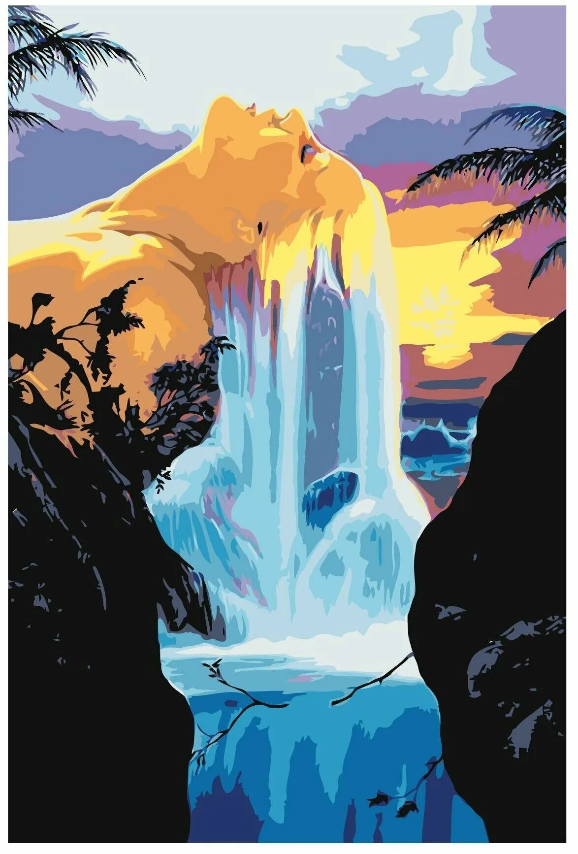 Тест водопад. Картина по номерам «водопад». Живопись по номерам водопады. Картина по номерам на холсте водопад. Картина по номерам девушка водопад.