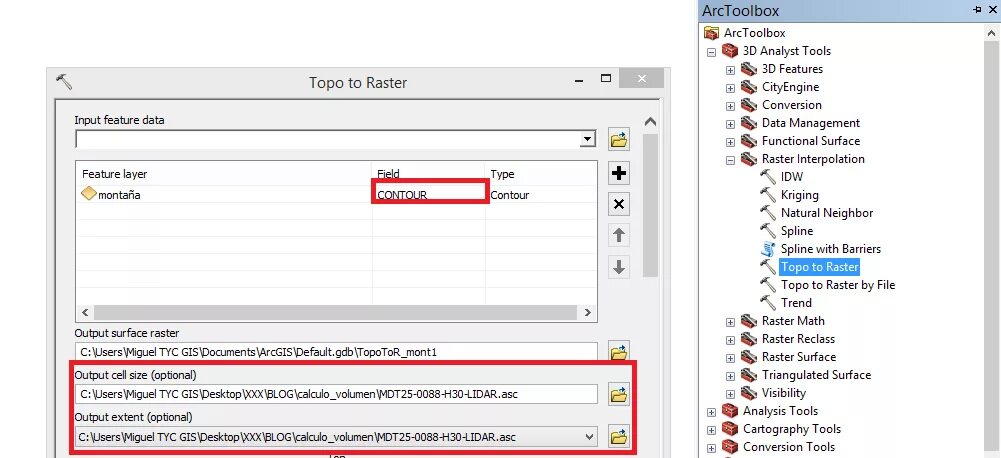 Tool data Manager. Topo to raster interpolation. To feature. Field data Manager -. Feature tools