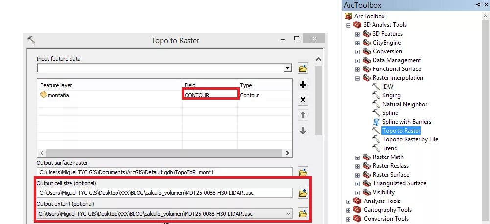 Feature tools. Tool data Manager. Topo to raster interpolation. To feature. Field data Manager -.