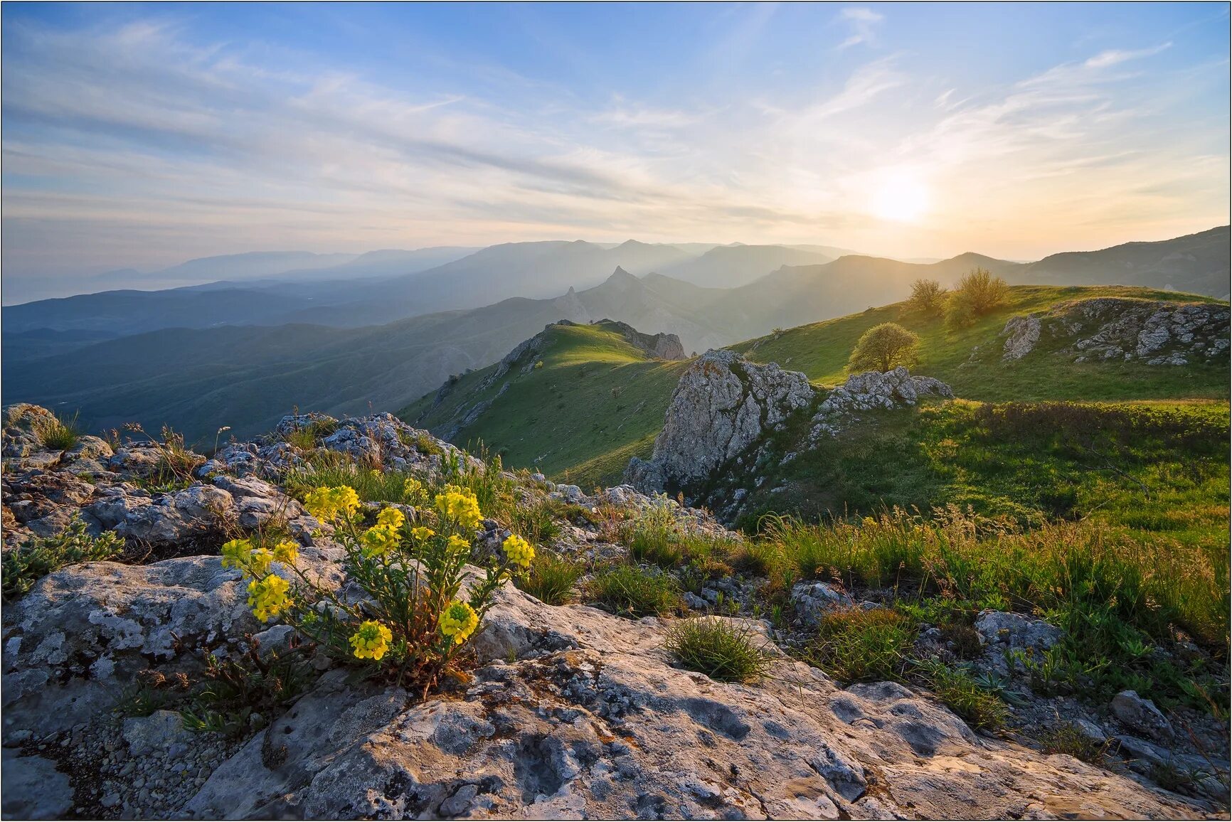 Крымские степи и крымские горы