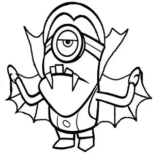 minions coloring pages halloween