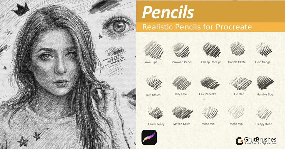 Procreate Pencil Brushes. Кисти прокриэйт для портрета. Карандашные кисти для прокриэйт. Procreate Pencil. Пенсил песня