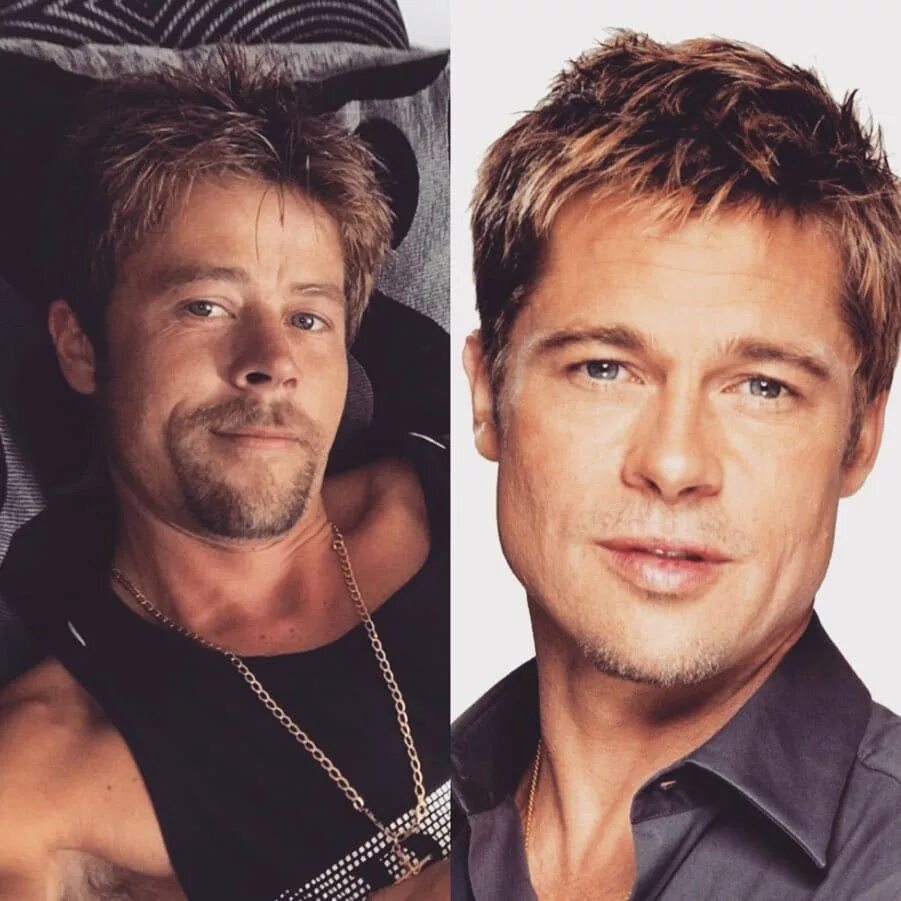 Джош холлоуэй похожие актеры. Брюс уиллис и джейсон стэтхэм. Дэвид духовны и григорий антипенко. Двойники актеров фото. Знаменитые двойники.