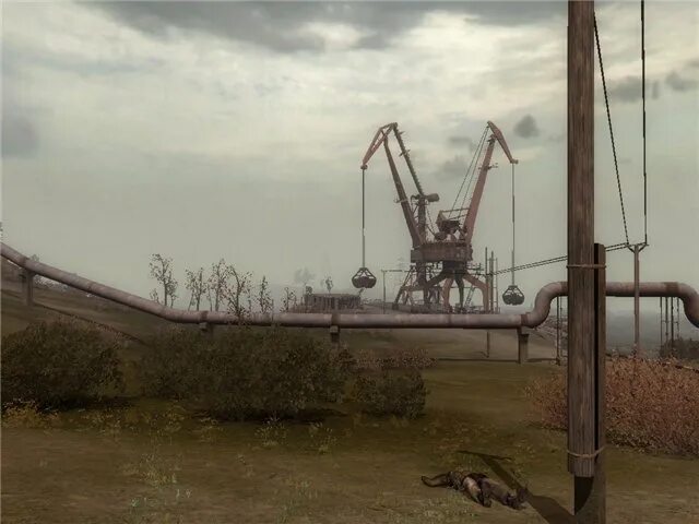 Сталкер зов припяти фон. Затон сталкер. Портовые краны сталкер. Мост преображенского сталкер зов припяти. Сталкер зов припяти портовые краны.