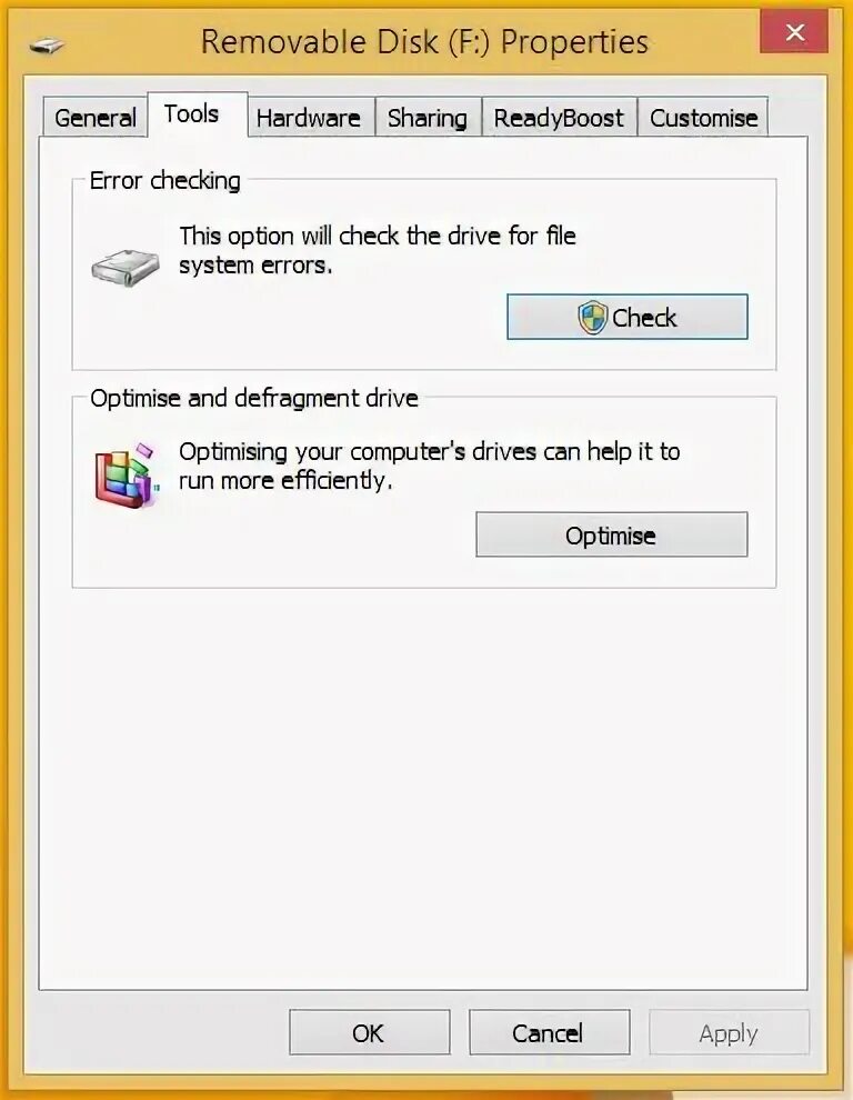 Checking Disk Removable Disk. Do you want scan and Fix Removable Disk.