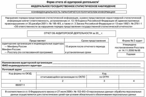 Заключение по результатам аудита